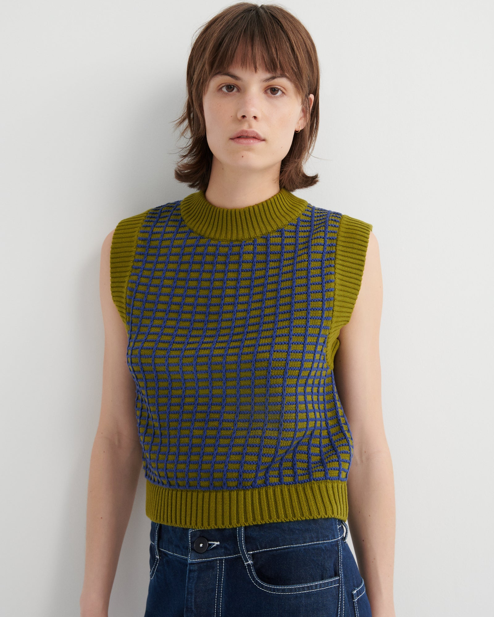 Grid Vest Kowtow