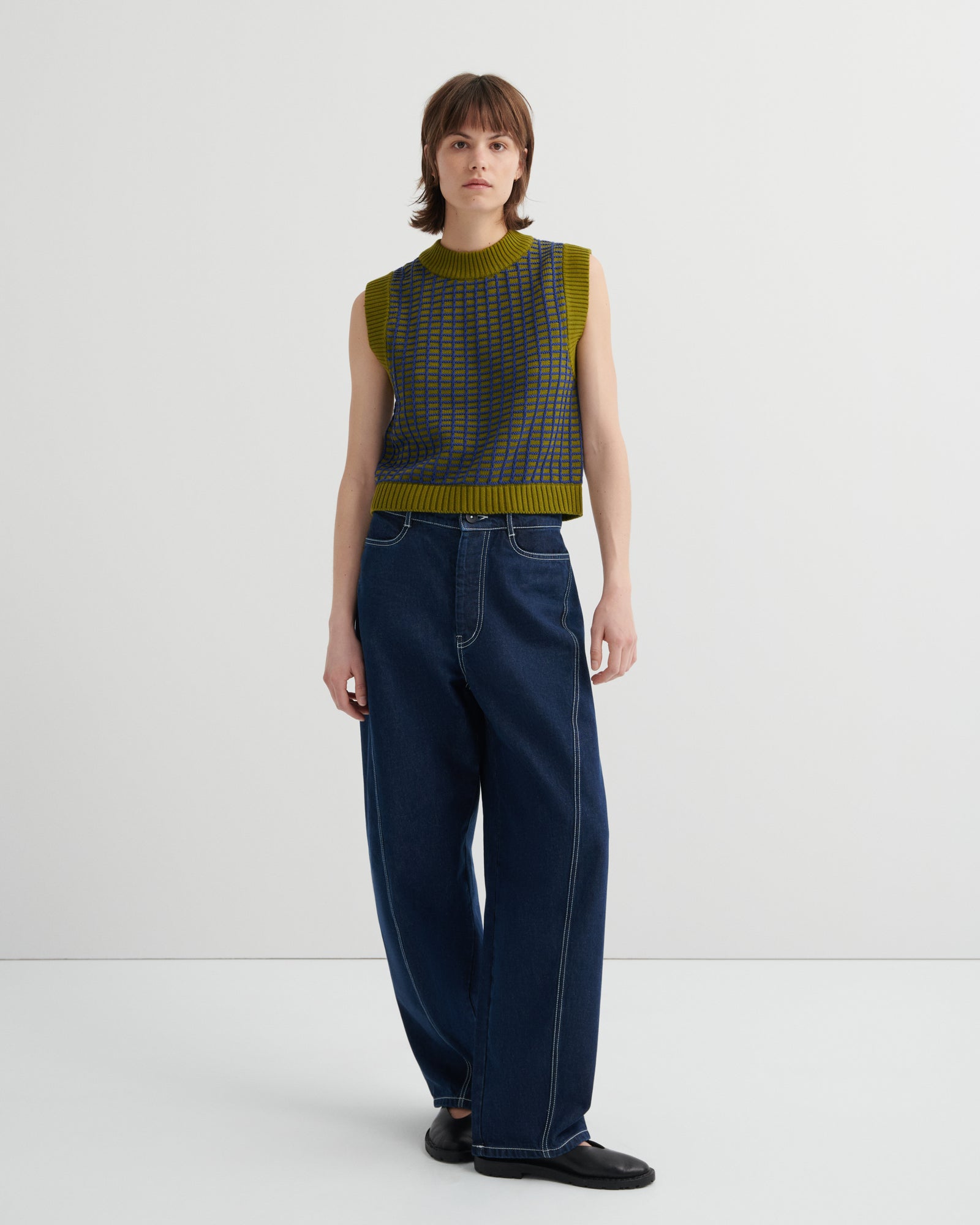 Grid Vest Kowtow