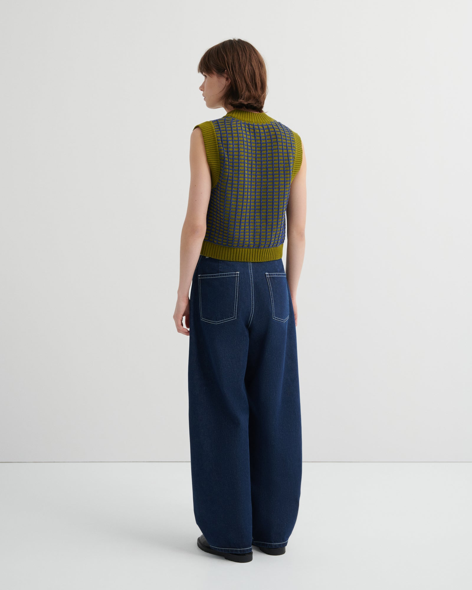 Grid Vest Kowtow