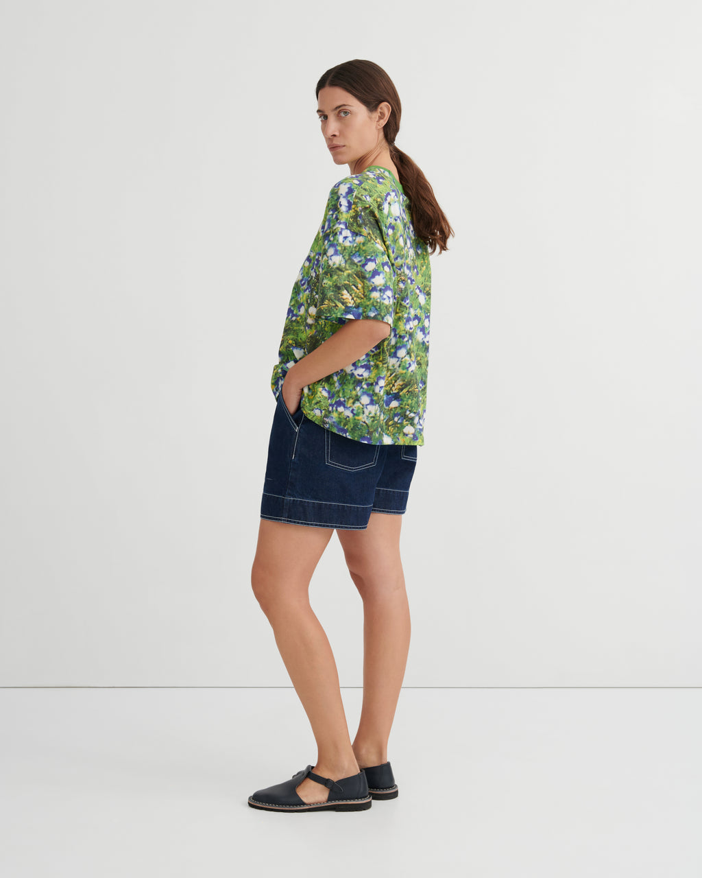 Oversized Boxy Tee (Bluebell) - KOWTOW
