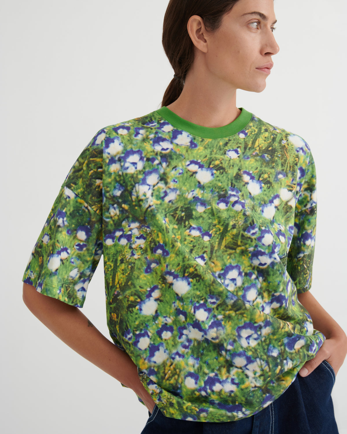 Oversized Boxy Tee (Bluebell) - KOWTOW