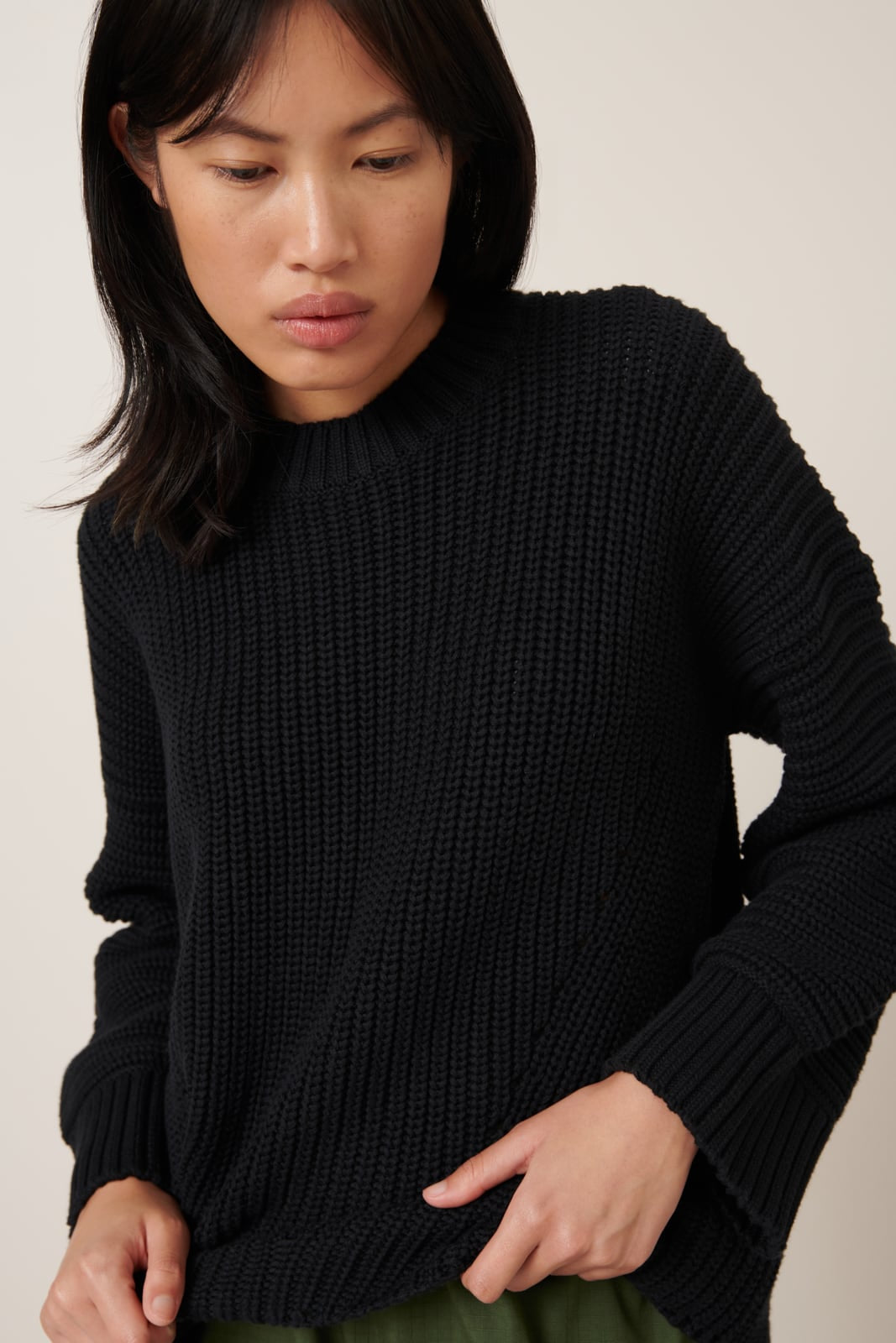 Outline Jumper Black Kowtow