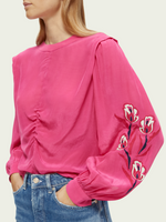 Ruched Waist Tulips Top