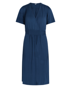 Printed Jersey Dress in Insignia Blue