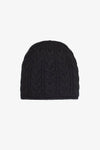 Cable Beanie in Black