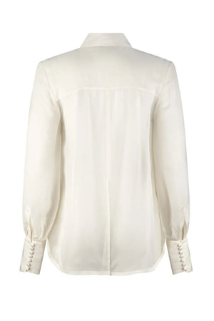 Gabriel Shirt in Ivory Silk