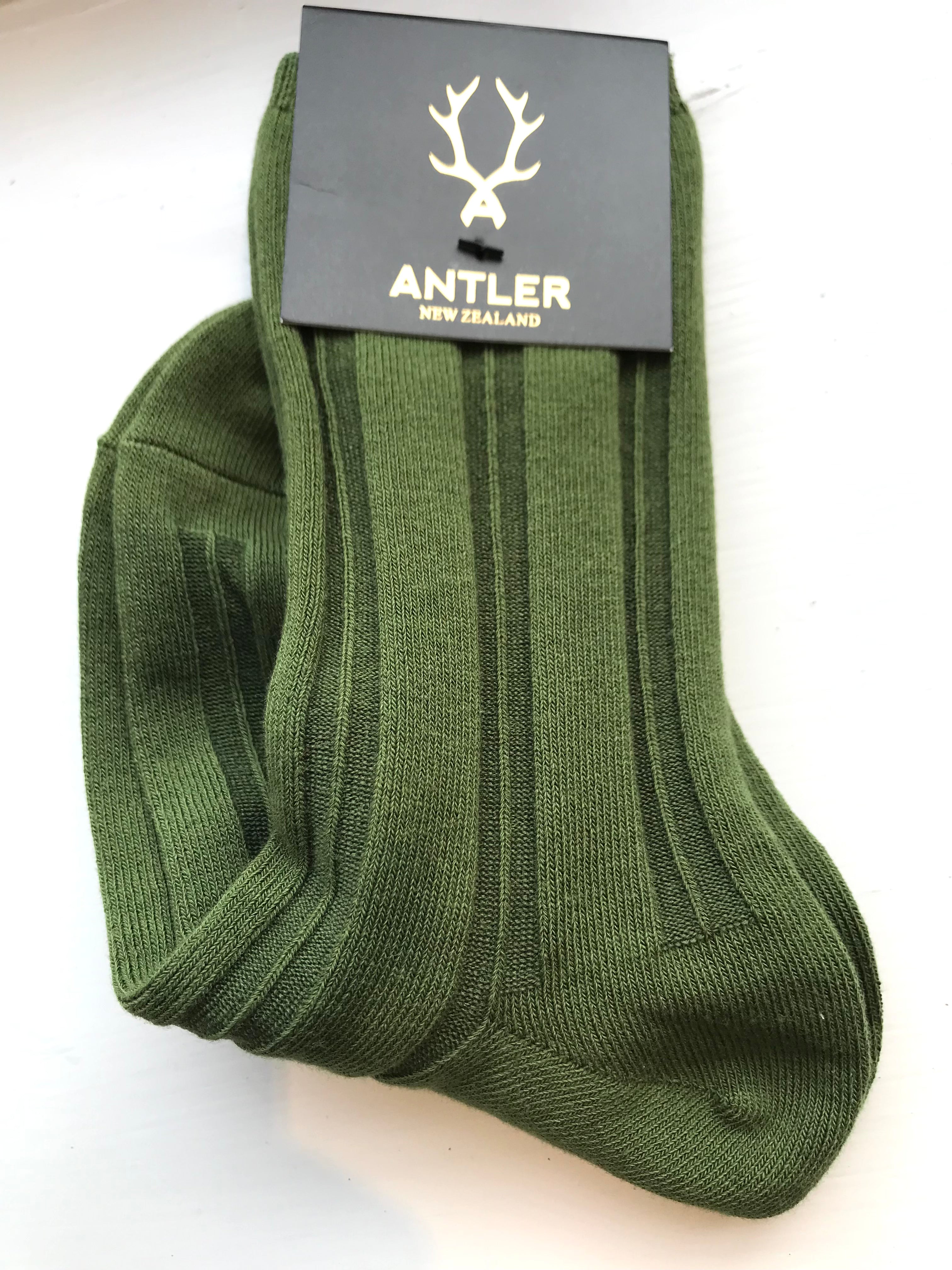 Ribbed Sock in Khaki