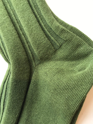 Ribbed Sock in Khaki