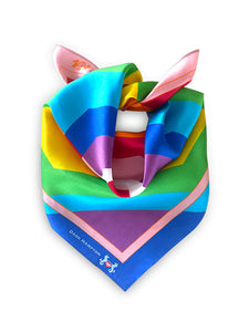 The Rainbow Love Silk Scarf