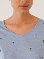 Embroidery Palms T Shirt