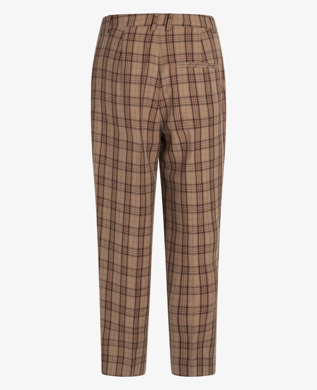 Brown Check Trousers