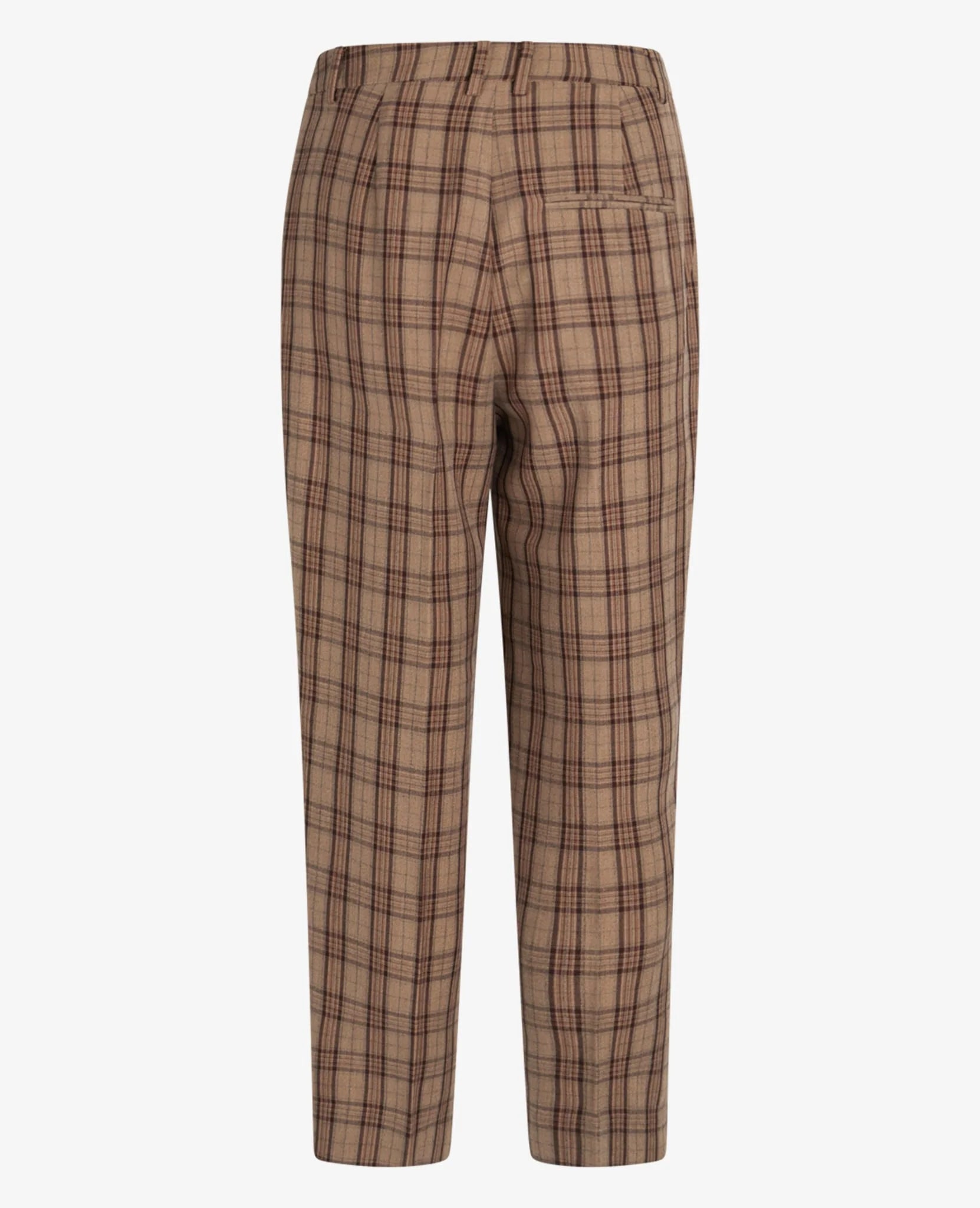 Brown Check Trousers