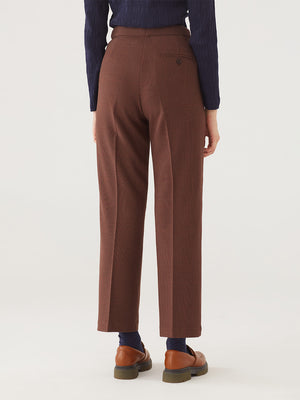Wales Check Pants in Brown