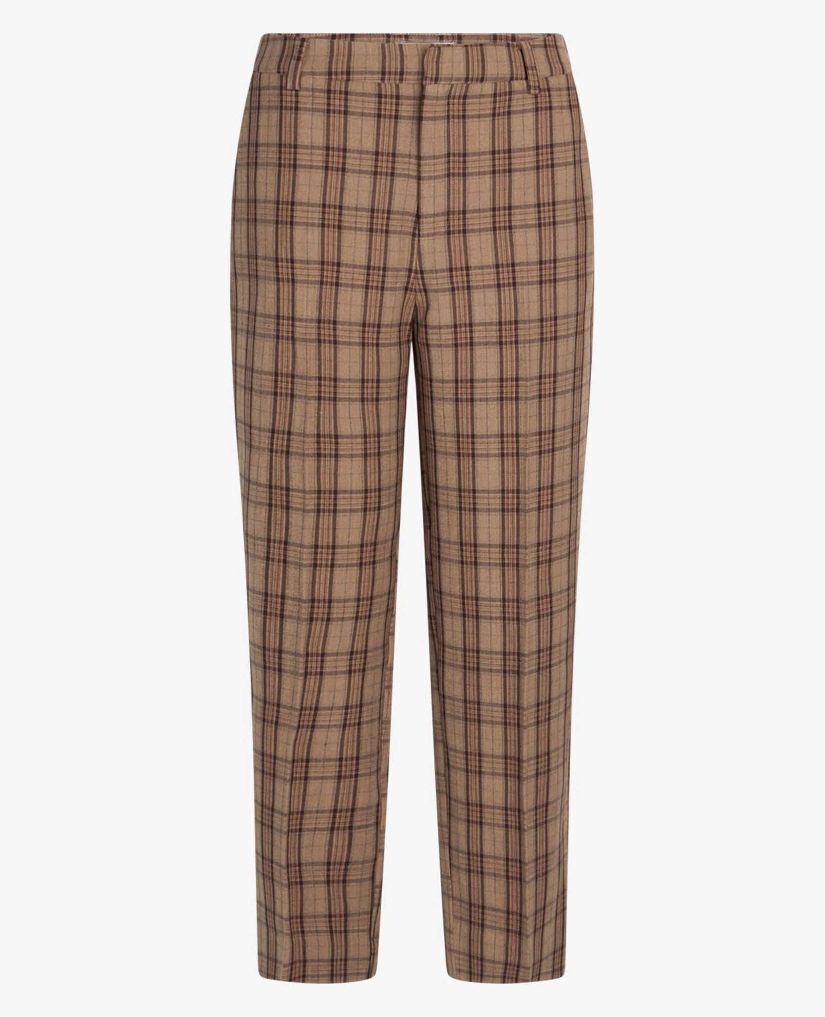 Brown Check Trousers