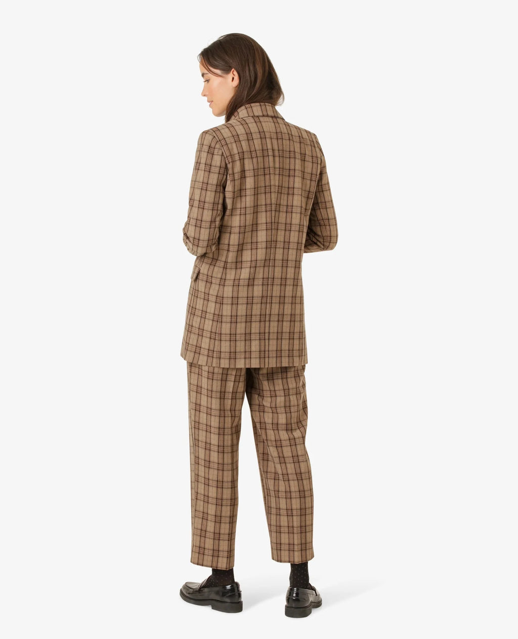 Brown Check Trousers