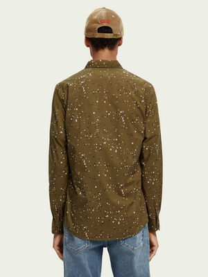 Stars & Spots Print Slimfit Shirt