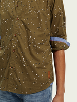 Stars & Spots Print Slimfit Shirt