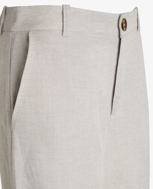 Timeless Linen Trousers in Nature Chambray